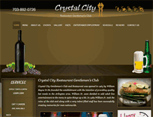 Tablet Screenshot of crystalcityrestaurant.com